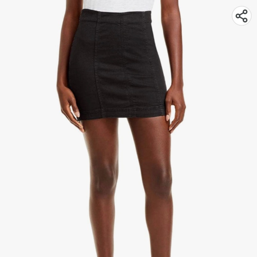 Free People Modern Femme Denim Mini Skirt